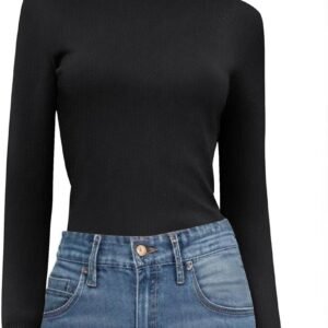 Warme Dames Trui met Opstaande Kraag - Fleece & Sherpa Gevoerde Winter Sweater