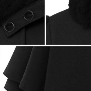 Warme Dames Winterjas Middellang Trenchcoat met Riem