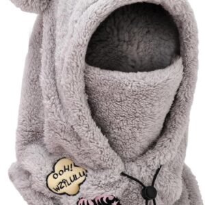 Warme Fleece Bivakmuts met Halsdoek - Winddicht Wintermasker voor Skiën en Buitenactiviteiten