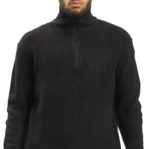 Warme Gebreide Troyer Sweater met Hoge Kraag zonder Merknaam