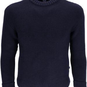 Warme Merino Schipperstrui met Ronde Hals - Duurzame Zeemanslook pullover