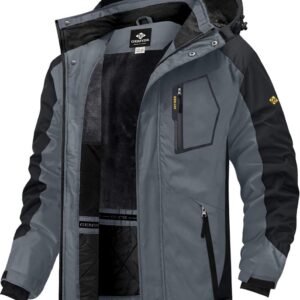 Waterdicht Ski-Jack Heren Winddicht Outdoor Winterjas met Capuchon