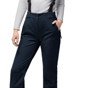 Waterdichte Dames Skibroek met Bretels - Warme Gevoerde Outdoor Sneeuw- en Snowboardbroek