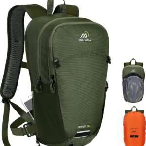 Waterdichte Fietsrugzak 15L: Wandel- en Skirugzak met Helmnet en Regenhoes
