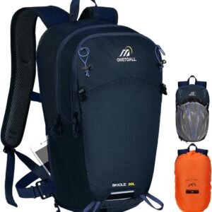 Waterdichte Fietsrugzak met Helmnet en Diefstalbeveiliging - 15 Liter Sportrugzak voor Wandelen, Fietsen en Skireizen