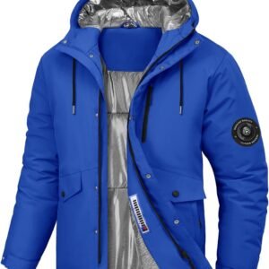 Waterdichte Gewatteerde Winterjas Heren met Capuchon - Warm & Winddicht voor Skiën en Outdoor Wandelen