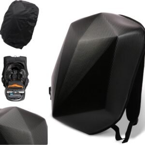 Waterdichte Harde Rugzak 30L Koolstofvezel Motorfiets Fiets Outdoor