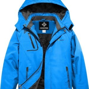 Waterdichte Kids Ski Jas met Capuchon voor Jongens - Winddichte Winterjas