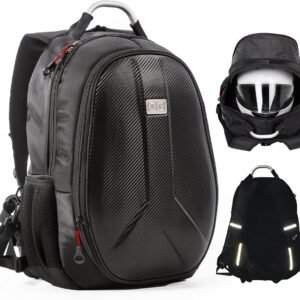 Waterdichte Motor Rugzak met Grote Capaciteit - 35/45L, Hardshell, USB, Laptop en Helm Opbergzak