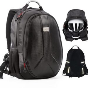 Waterdichte Motor Rugzak met Grote Capaciteit - 35/45L, Hardshell, USB, Laptop en Helm Opbergzak