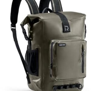 Waterdichte Motorrugzak voor Heren - Roll-Top Design, 35L Capaciteit voor Reizen, Vissen en Dagelijks Gebruik