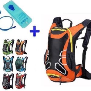 Waterdichte Rugzak - Fietstas Drinkzak - Sport Outdoor - Met Reflecterende Strepen - 15 Liter Capaciteit - Zwart