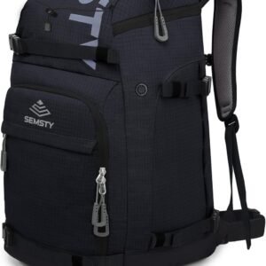 Waterdichte Skischoen Rugzak 55L - Ruime Tas voor Ski- & Snowboardlaarzen, Helm en Accessoires