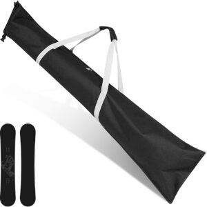 Waterdichte Skitas voor 1 Paar Ski's en Stokken | 185 cm Lange Skitas met Schouderbanden