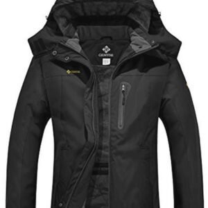 Waterdichte en winddichte bergski-jas voor dames met fleece en capuchon