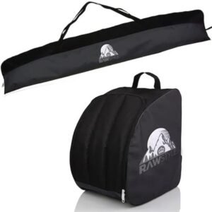 Waterdichte ski set met tas en skischoenrugzak voor skis van 160 of 180 cm - ideaal voor wintersport