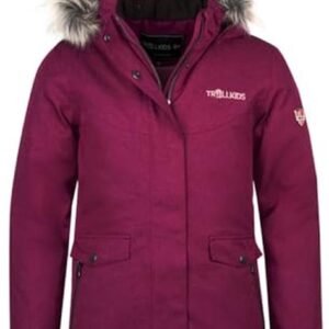 Waterdichte winterjas voor meisjes - Gevoerd met afneembare capuchon en imitatiebont