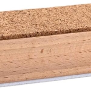 Wax Borstel - Onderhoudstool - Ski Onderhoud - Dubbelzijdig Ontwerp - 13x4cm - Houtkleur