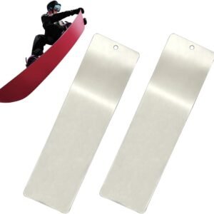 Wax Schraper Set - Ski Onderhoud - Basis Egaliseren - Roestvrij Staal - 2 Stuks - Zilver