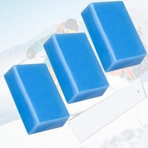 Wax Schraper - Ski Onderhoud - Skiwax Verwijderen - Gladde Rand Inkeping - 3 Stuks 0.95kg - Blauw