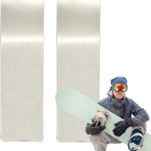 Wax Schraper - Ski Tool - Onderhoud Sportuitrusting - Roestvrij Staal - 2 Stuks - Zilver