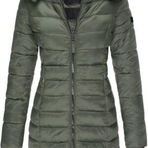 Winter Gewatteerde Damesjas - Halflange Slim Fit Donsjas