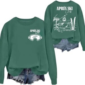 Winter Sweatshirt - Club Kleding - Casual Gebruik - Zachte Katoenmix - Maat XL - Groen
