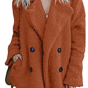 Winter Warme Dames Fleece Jas Lange Mouwen Kunstpelzmantel