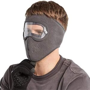 [Winter & Sport] Gezichtsbescherming - Volledige Hoofdbescherming met Ski Bril en Warm Masker, Winddicht Gezichtsmasker voor Skiën, Motorrijden, Snowboarden en Fietsen