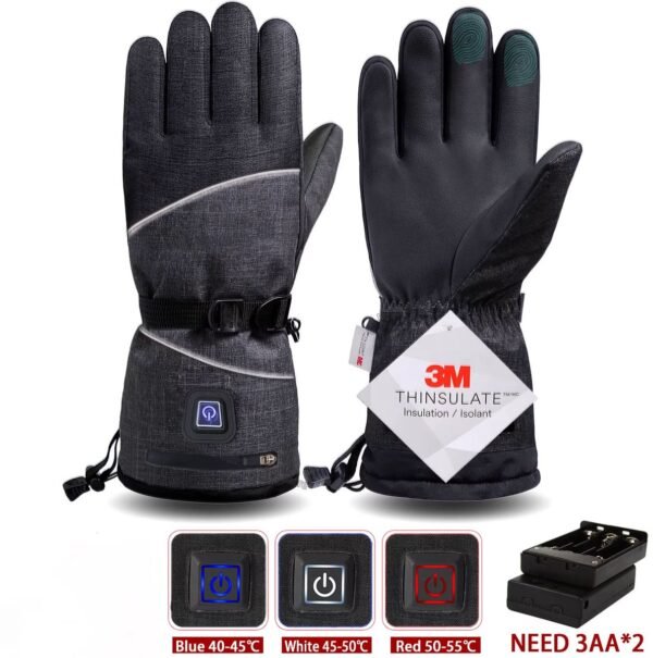 Winterhandschoenen met 3M Katoen Verwarming - Elektrische Thermische Handwarmers - Waterdichte Handschoenen voor Snowboarden, Fietsen en Skiën - Ideaal voor Outdoor Activiteiten
