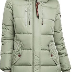 Winterjas Dames met Capuchon - Gewatteerde Jas voor Koud Weer
