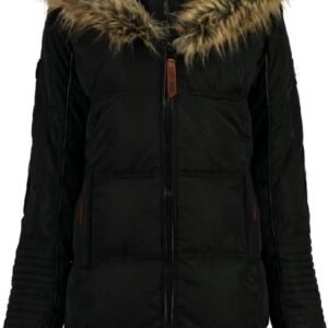 Winterjas voor dames met bontcapuchon - Gewatteerde damesparka voor koude dagen, warm en ademend