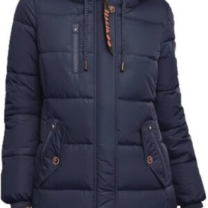 Winterjas voor dames met capuchon - Gewatteerde jas voor optimaal comfort