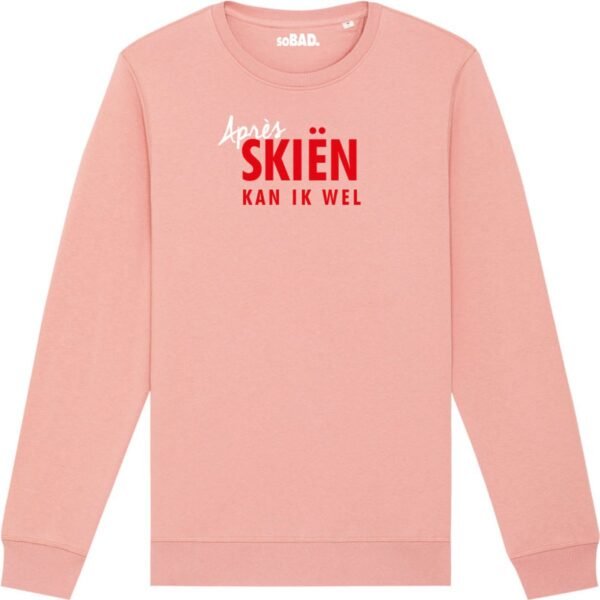 Wintersport sweater canyon pink L - Après skien kan ik wel - soBAD. | Foute apres ski outfit | kleding | verkleedkleren | wintersporttruien | wintersport dames en heren