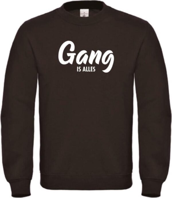 Wintersport sweater zwart M - Gang is alles - wit - soBAD. | Foute apres ski outfit | kleding | verkleedkleren | wintersporttruien | wintersport dames en heren