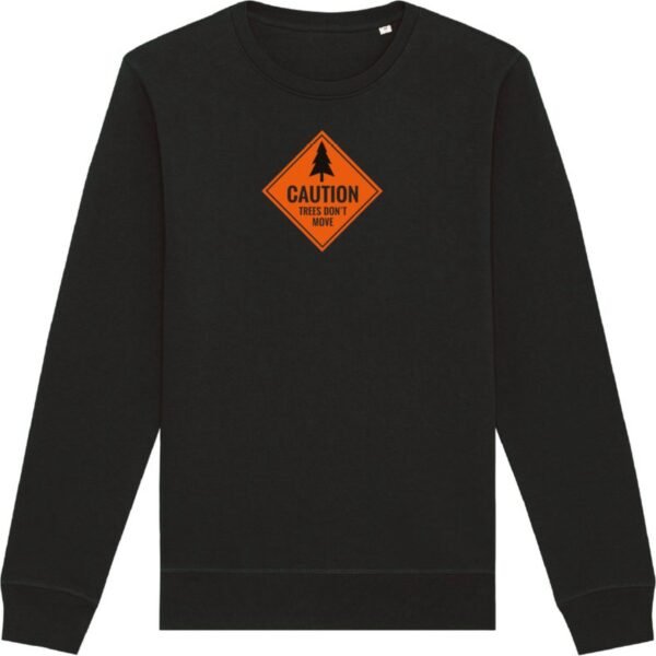 Wintersport sweater zwart XL - Trees don't move FRONT - soBAD. | Foute apres ski outfit | kleding | verkleedkleren | wintersporttruien | wintersport dames en heren | Snowboarding