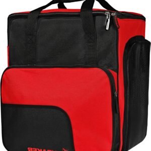 Wintersporttas - Skischoenentas Rugzak - Skiuitrusting Vervoeren - Apart Waterafstotend Laarzenvak - Maat L - Rood