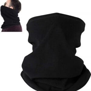 YONO Nekwarmer - Colsjaal Fleece - Heren en Dames - One Size - Zwart