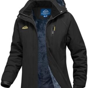 YSENTO Women's Winter Jacket Waterproof Ski Jacket Softshell Jacket Warm Lined Windproof Outdoor Snowboard Jacket